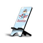 Airplane & Pilot Cell Phone Stand (Large) (Personalized)