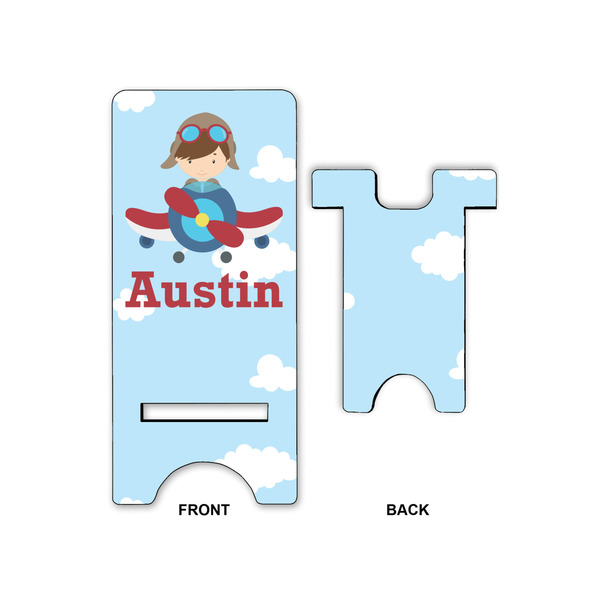 Airplane & Pilot Phone Stand - Front & Back