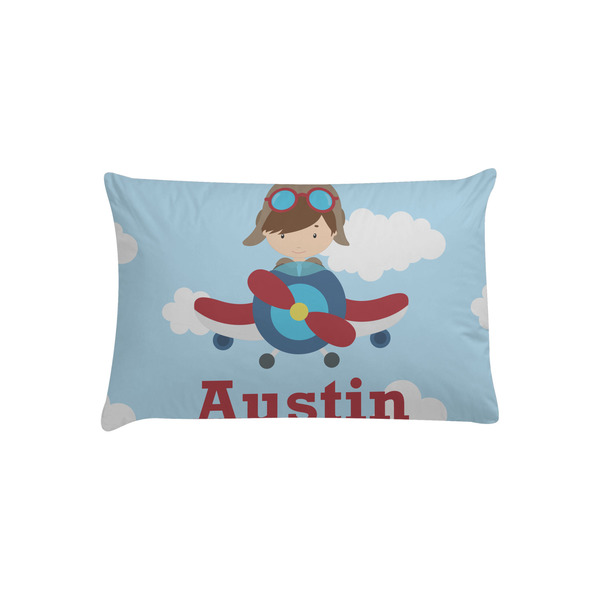 Custom Airplane & Pilot Pillow Case - Toddler (Personalized)