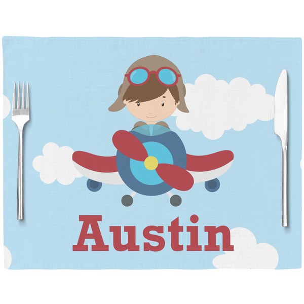 Airplane & Pilot Placemat with Props