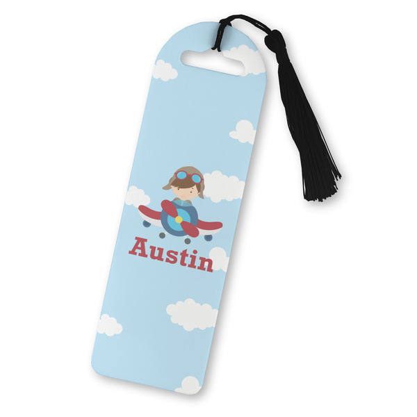 Custom Airplane & Pilot Plastic Bookmark (Personalized)