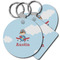 Airplane & Pilot Plastic Keychain (Personalized)