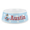 Airplane & Pilot Plastic Dog Bowl - Medium (Personalized)