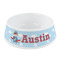 Airplane & Pilot Plastic Dog Bowl - Small (Personalized)
