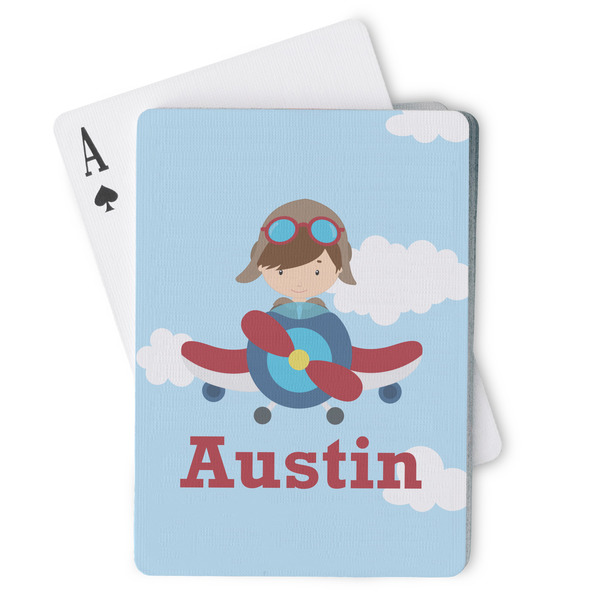 Custom Airplane & Pilot Playing Cards (Personalized)