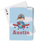 Airplane & Pilot Playing Cards - Front View