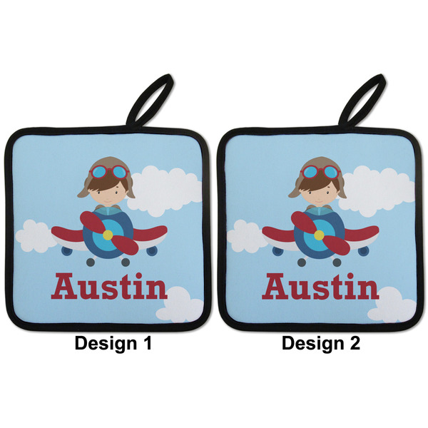 Airplane & Pilot Pot Holders - Set of 2 APPROVAL