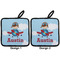 Airplane & Pilot Pot Holders - Set of 2 APPROVAL