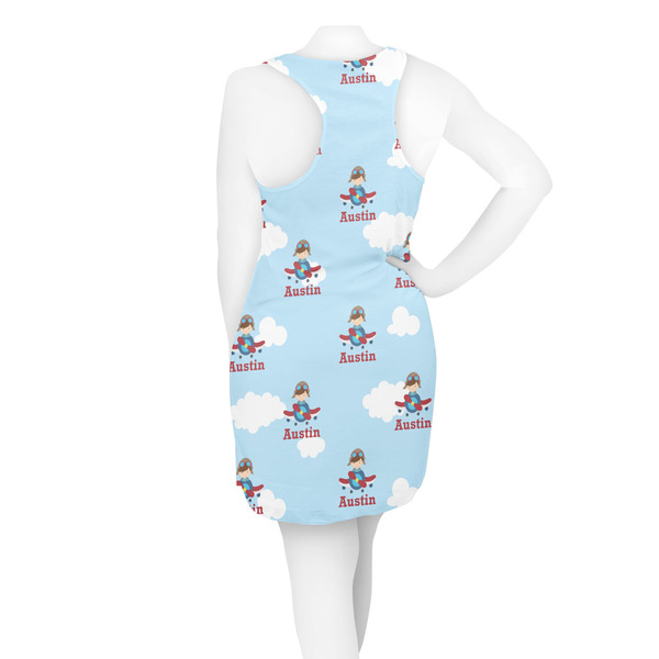 Airplane & Pilot Racerback Dress - On Model - Back