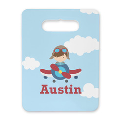 Airplane & Pilot Rectangular Trivet with Handle (Personalized)