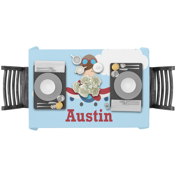 Airplane & Pilot Rectangular Tablecloths - LIFESTYLE