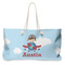 Airplane & Pilot Large Tote Bag with Rope Handles (Personalized)