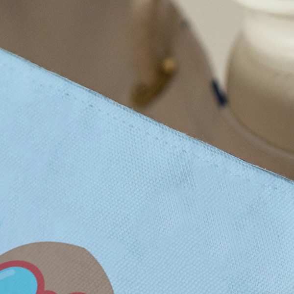 Airplane & Pilot Large Rope Tote - Close Up View