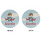 Airplane & Pilot Round Linen Placemats - APPROVAL (double sided)