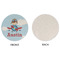 Airplane & Pilot Round Linen Placemats - APPROVAL (single sided)