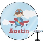 Airplane & Pilot Round Table - 30" (Personalized)