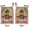 Airplane & Pilot Santa Sack - Front & Back (Personalized)