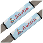 Airplane & Pilot Seat Belt Covers (Set of 2) (Personalized)