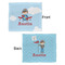 Airplane & Pilot Security Blanket - Front & Back View