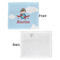 Airplane & Pilot Security Blanket - Front & White Back View