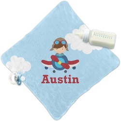 Airplane & Pilot Security Blanket (Personalized)