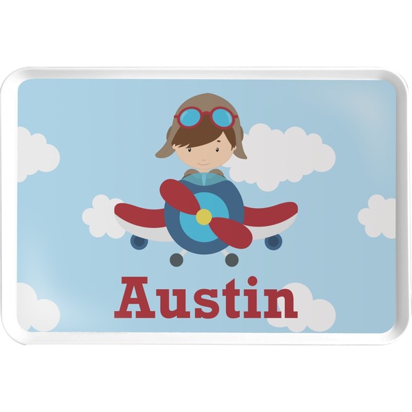 Custom Airplane & Pilot Serving Tray (Personalized)