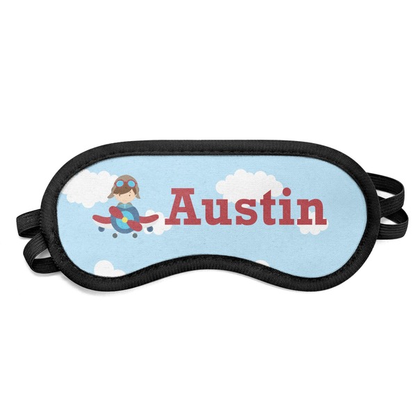 Custom Airplane & Pilot Sleeping Eye Mask (Personalized)