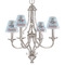 Airplane & Pilot Small Chandelier Shade - LIFESTYLE (on chandelier)