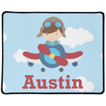 Airplane & Pilot Large Gaming Mouse Pad - 12.5" x 10" (Personalized)