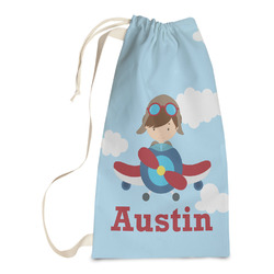 Airplane & Pilot Laundry Bags - Small (Personalized)