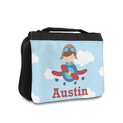 Airplane & Pilot Toiletry Bag - Small (Personalized)