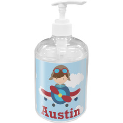 Airplane & Pilot Acrylic Soap & Lotion Bottle (Personalized)