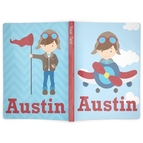Airplane & Pilot Soft Cover Journal - Apvl