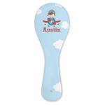 Airplane & Pilot Ceramic Spoon Rest (Personalized)