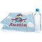 Airplane & Pilot Sports Towel Folded with Water Bottle