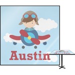 Airplane & Pilot Square Table Top - 30" (Personalized)