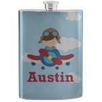 Airplane & Pilot Stainless Steel Flask (Personalized)