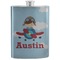 Airplane & Pilot Stainless Steel Flask