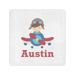 Airplane & Pilot Cocktail Napkins (Personalized)
