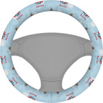 Airplane & Pilot Steering Wheel Cover (Personalized)