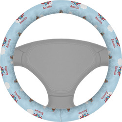 Airplane & Pilot Steering Wheel Cover (Personalized)