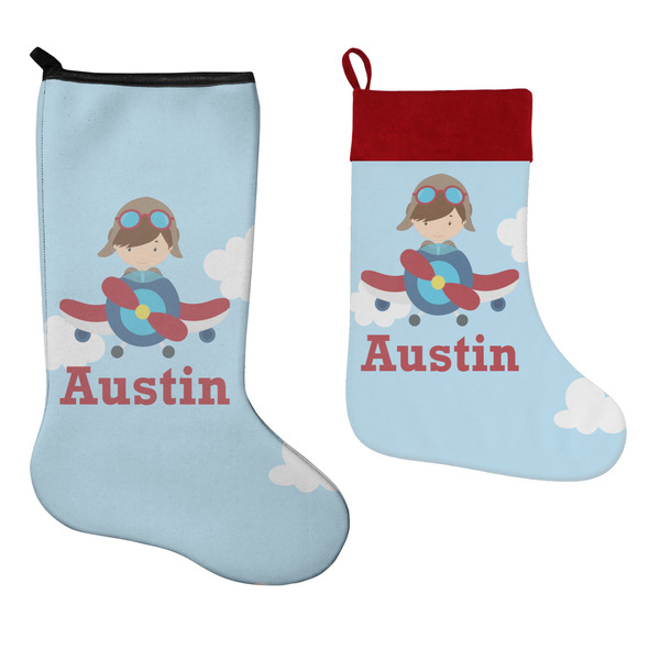 Airplane & Pilot Stockings - Side by Side compare