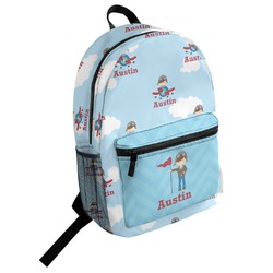 Airplane & Pilot Student Backpack (Personalized)