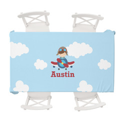 Airplane & Pilot Tablecloth - 58"x102" (Personalized)
