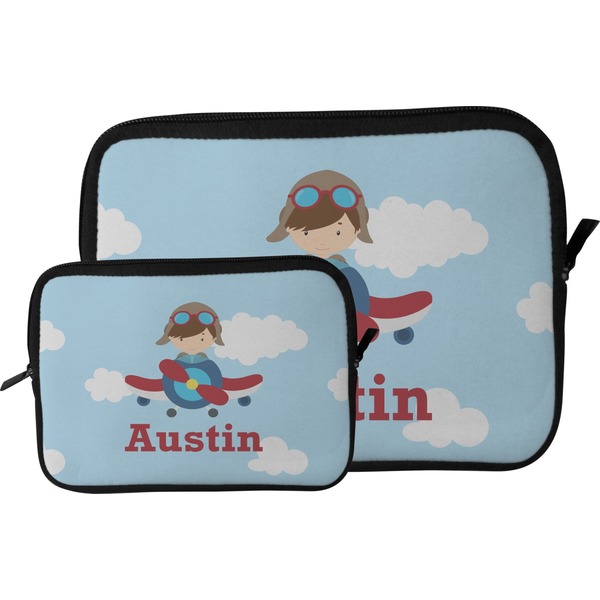 Airplane & Pilot Tablet Sleeve (Size Comparison)