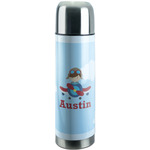 Airplane & Pilot Stainless Steel Thermos (Personalized)