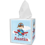 Airplane & Pilot Tissue Box Cover (Personalized)
