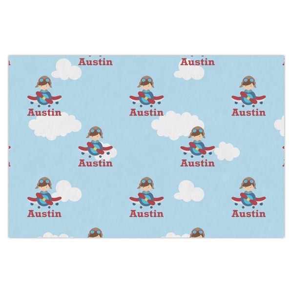 Custom Airplane & Pilot Tissue Paper Sheets - X-Large - Heavyweight (Personalized)