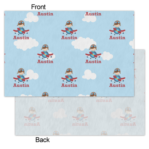 Airplane & Pilot Tissue Paper - Lightweight - Small - Front & Back