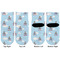 Airplane & Pilot Toddler Ankle Socks - Double Pair - Front and Back - Apvl